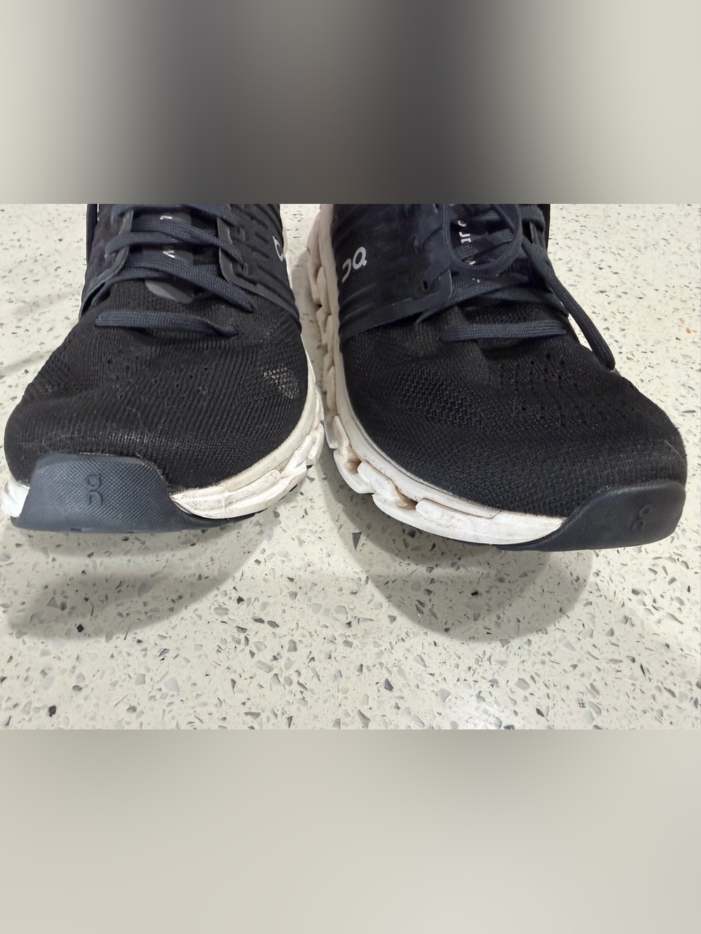 On Running Women's Cloud Swift Running Sneakers - Black/White Size 8 - Picture 8 of 10